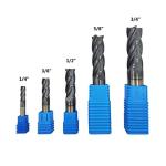 5-Piece Carbide Square End Mill Set