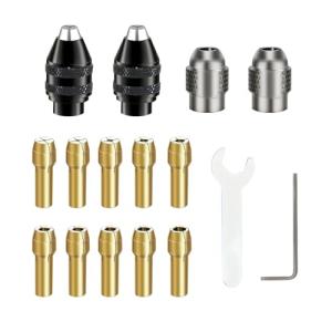 Drill Chuck Collet Set for Dremel, 16PCS