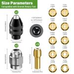 15PCS Drill Chuck Collet Set for Dremel