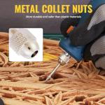 15PCS Keyless Drill Chuck Collet Set for Dremel