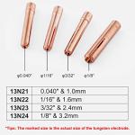 TIG Collet 13N23 for Welding Torch - 10 Pack