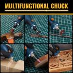 15PCS Keyless Drill Chuck Collet Set for Dremel