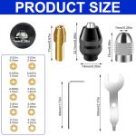 15-Piece Drill Chuck Collet Set for Easy Use