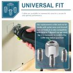 Dreyoo Collet and Nut Kit for Spiral Saws
