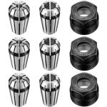 Shimeyao ER11 Spring Collet Nut Set, 9 Pieces