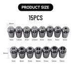 15pcs ER20 Collet Set for CNC Machines