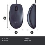Logitech B100 Black Wired Mouse for Pets