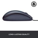 Logitech B100 Black Wired Mouse for Pets