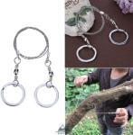 2-Pack Survival Wire Saw for Emergency & Outdoor Use