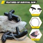 Stainless Steel Survival Wire Saw with Handles