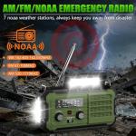 Hand Crank Solar Emergency Radio with Accessories