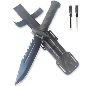 Tactical Bowie Knife with Sheath and Accessories