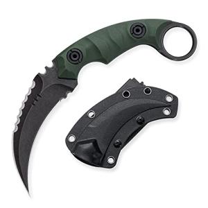 D2 Steel Tactical Claw Knife with Kydex Sheath