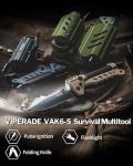 VIPERADE VAK6-S Survival Multitool and Flashlight
