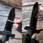 Tactical Bowie Knife with Sheath and Accessories