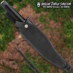 Black Jungle Hunter Survival Knife with Sheath & Kit