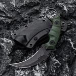 D2 Steel Tactical Claw Knife with Kydex Sheath