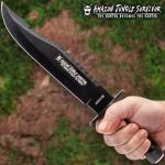 Black Jungle Hunter Survival Knife with Sheath & Kit