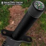 Black Jungle Hunter Survival Knife with Sheath & Kit
