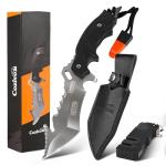 Cozivo Survival Knife with Sheath and Accessories