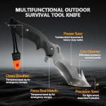 Cozivo Survival Knife with Sheath and Accessories