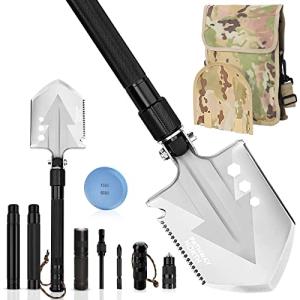 Folding Multi-Tool Survival Shovel with Flashlight
