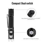 ThruNite Black Scout Custom EDC Flashlight 2000 Lumens