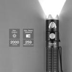 ThruNite Black Scout Custom EDC Flashlight 2000 Lumens