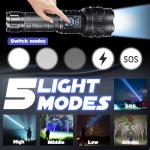 Rechargeable Super Bright High Lumens Flashlight