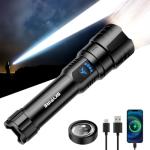 High Lumens Rechargeable Tactical Flashlight for Outdoors