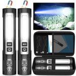 Bright Rechargeable Magnetic Flashlight with 8 Modes