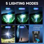 Rechargeable Tactical Flashlights - Super Bright 4-Pack