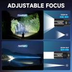 Rechargeable Tactical Flashlights - Super Bright 4-Pack