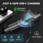 Rechargeable Tactical Flashlights - Super Bright 4-Pack