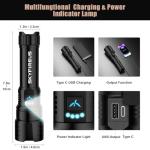 High Lumens Rechargeable Tactical Flashlight for Outdoors