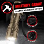 GearLight TAC LED Flashlight Pack - 2 Bright Tactical Lights