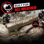 GearLight TAC LED Flashlight Pack - 2 Bright Tactical Lights