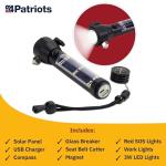 4Patriots HaloXT Rechargeable Flashlight with Survival Tools