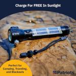 4Patriots HaloXT Rechargeable Flashlight with Survival Tools