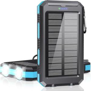 Solar Power Bank 38800mAh Fast Charger for Outdoors