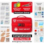 346-Piece First Aid Kit with Survival Bag
