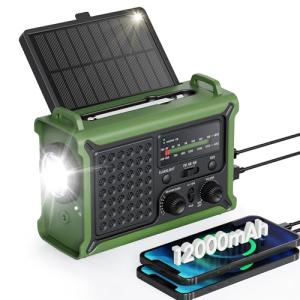 Solar-Powered Emergency Weather Radio with Charger