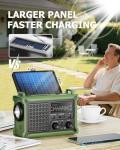 Solar-Powered Emergency Weather Radio with Charger