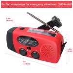 Solar Hand Crank Emergency Radio with Charger