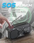 Portable Emergency Weather Radio with SOS Alarm