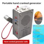 Portable Hand Crank Generator with Flashlight & Radio