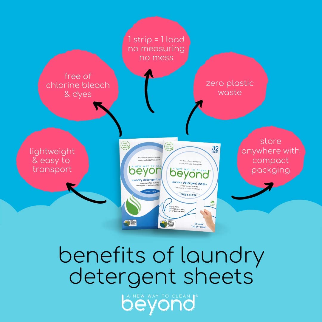 Eco-Friendly Beyond Laundry Sheets (32 Loads)