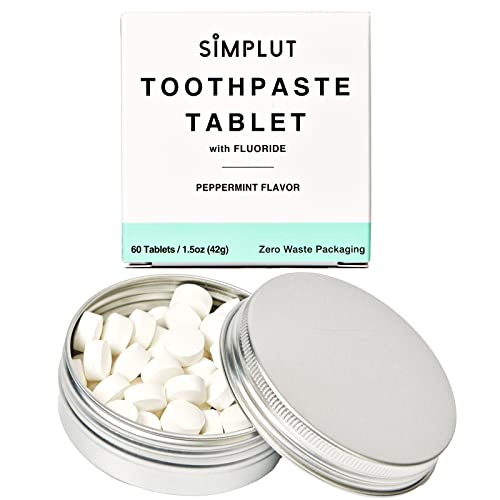 Eco-Friendly Fluoride Toothpaste Tablets, Peppermint (60 Pack)