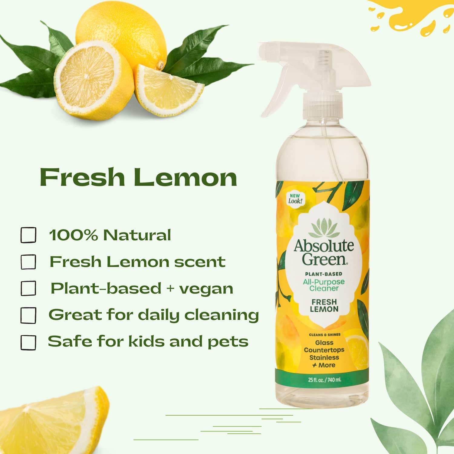 Eco-Friendly Natural Multipurpose Cleaner- Lemon Scent