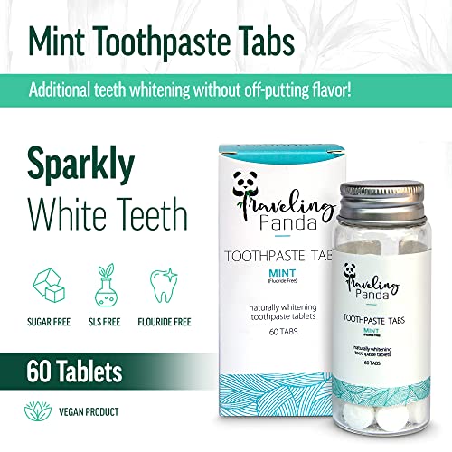 Charcoal Whitening Toothpaste Tablets for Travel